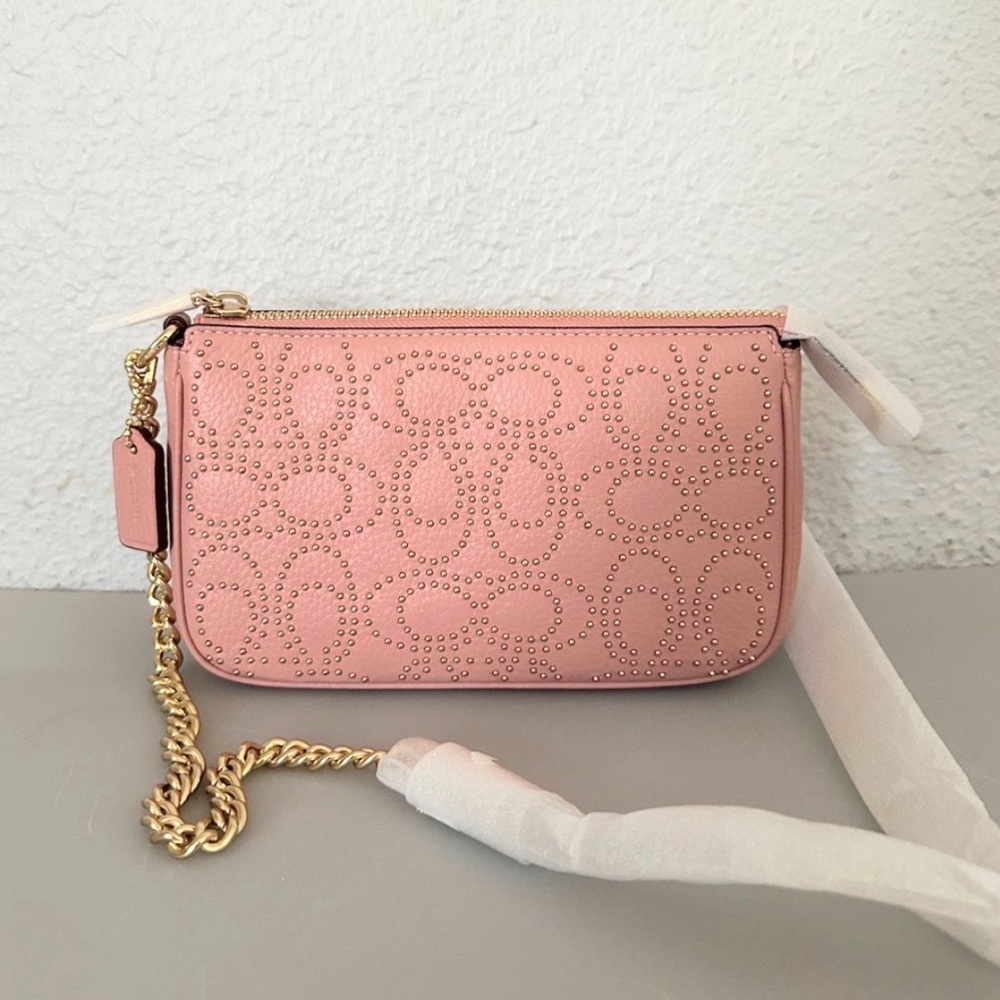 🔥NWT COACH Nolita‎ 19 With Signature Rivets Leather in Pink - Picture 16 of 16